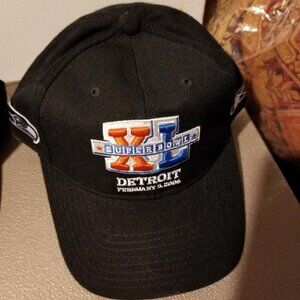 Hat-Superbowl 2006 Detroit Grey, White, Orange and Blue
